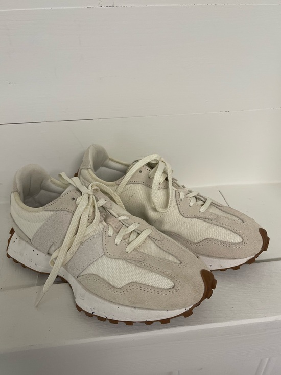 New Balance Shoes - New Balance 327 Turtledove Angora Cream Suede Sneakers Women’s